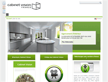 Tablet Screenshot of cabinetvisionfrance.com